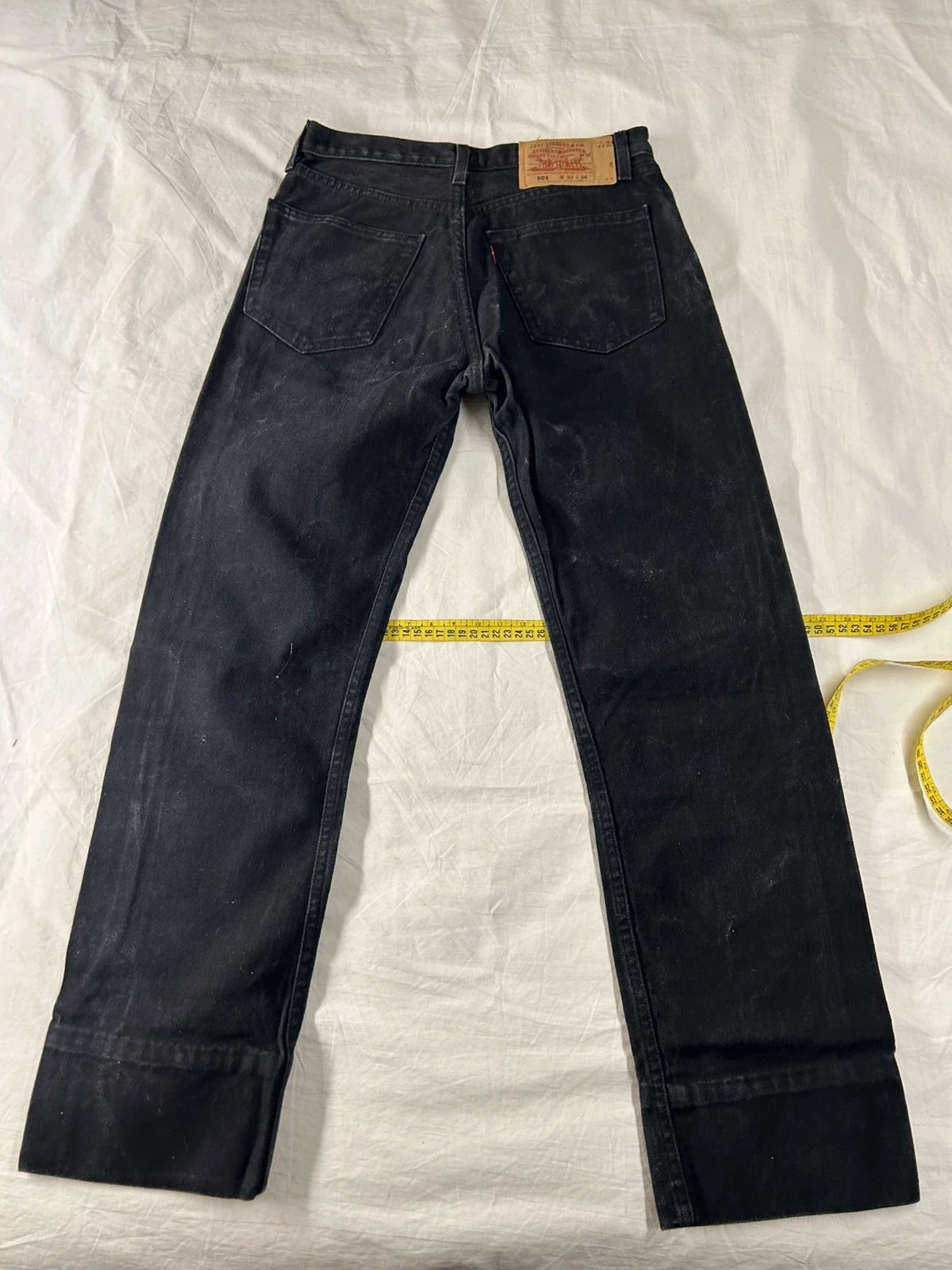 Jean Levi's lot 501 w30 l34 corte reto preto – photo 14